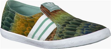 groene adidas slip-on sneakers adria lo dames